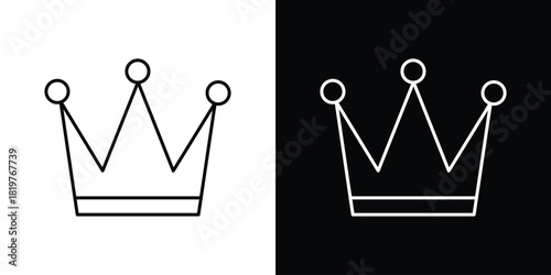 Crown icons vector template, EPS 10 for design