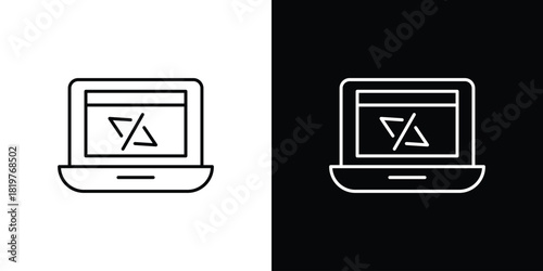 Display code icons vector template, EPS 10 for design