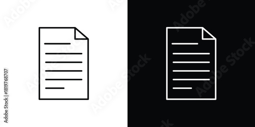 Document icons vector template, EPS 10 for design