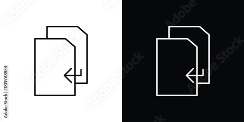 Duplicate icons vector template, EPS 10 for design