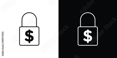 Fixed price icons vector template, EPS 10 for design