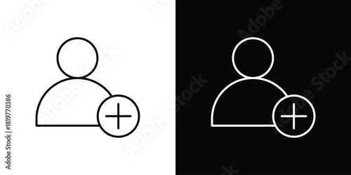 Following icons vector template, EPS 10 for design