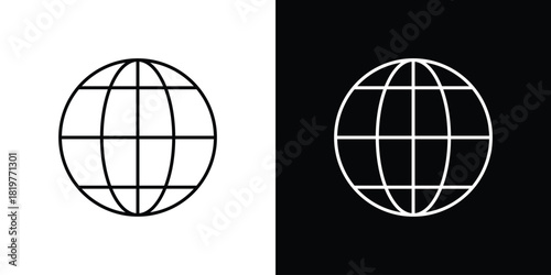 Globe icons vector template, EPS 10 for design