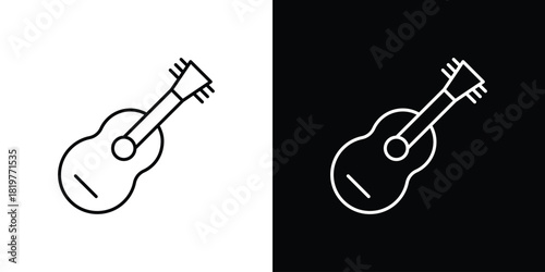 Guitar icons vector template, EPS 10 for design