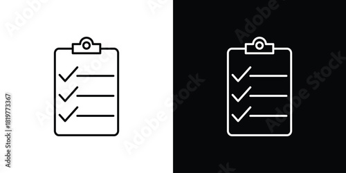 List icons vector template, EPS 10 for design