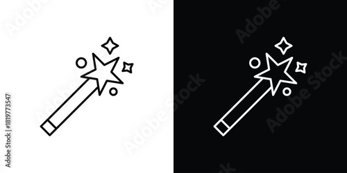 Magic wand icons vector template, EPS 10 for design
