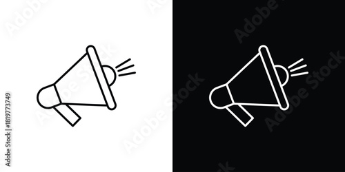 Megaphone icons vector template, EPS 10 for design