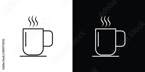 Mug icons vector template, EPS 10 for design