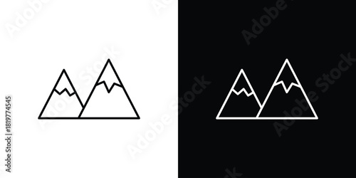 Mountains icons vector template, EPS 10 for design