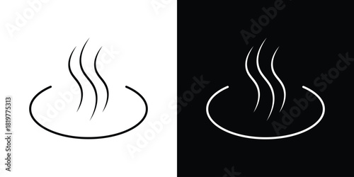 Onsen icons vector template, EPS 10 for design