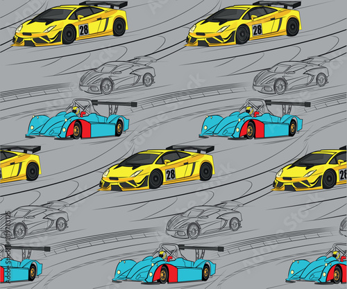 Pattern for boys and product design for children. Vector illustration