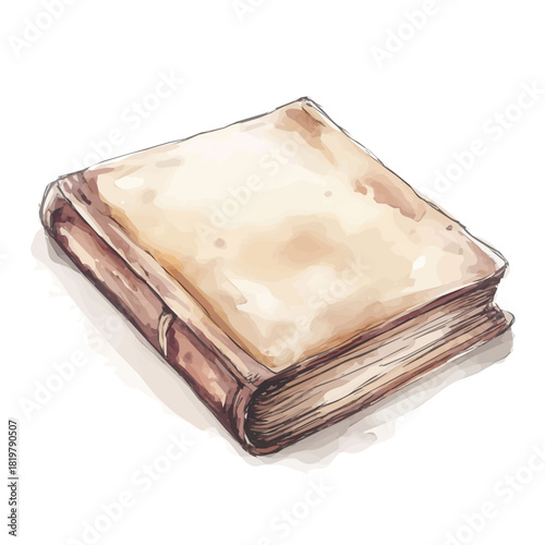 Old notebook painting design set Hand-painted style, vectorized, vector set available in EPS, Simple Hand-painted watercolor style