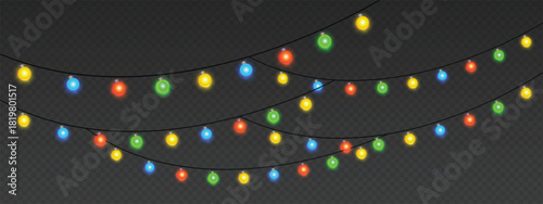 Cascading mini lights in layered waves dynamic festive composition for banners