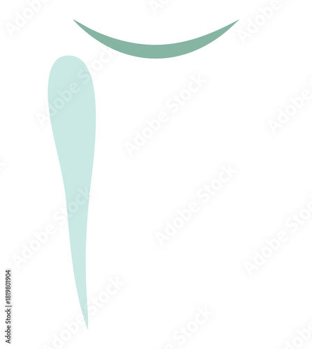 Healthy white tooth illustration with a blue background