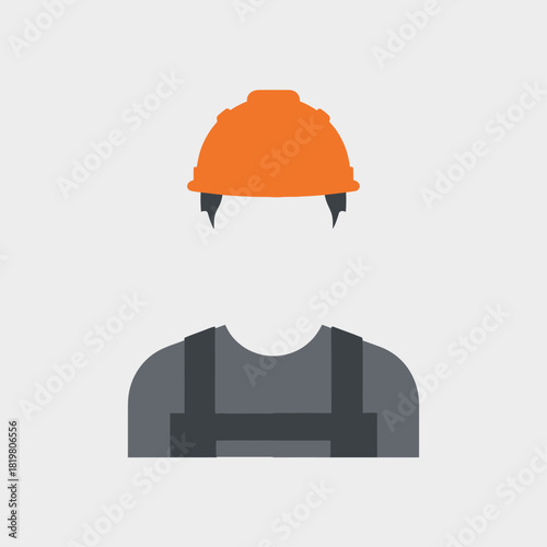 vector illustration of a hard hat and helmet