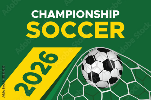 Championship Soccer 2026 Green Banner