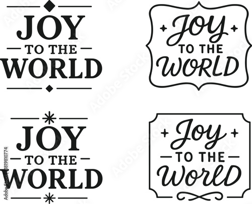 Holiday greetings silhouette icon set. featuring joy, festive, cheerful, celebration, and typography designs