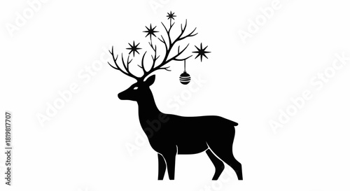 Christmas deer vector ilustration 