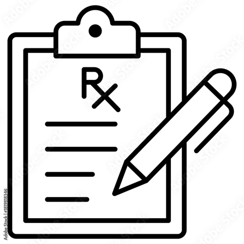 Medical Record Outline Icon