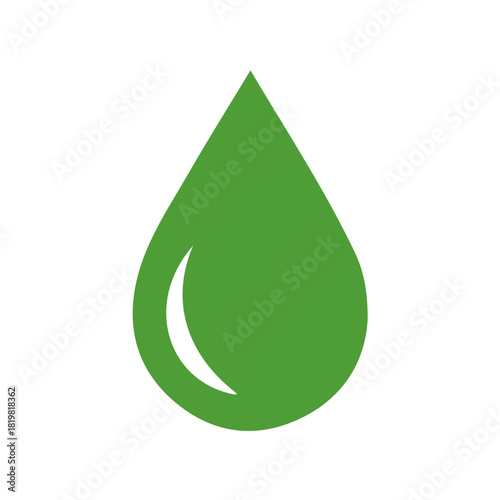 Attractive Minimalist illustration, A clipart flat 2D icon, simple illustration with EPS format design of a teardrop shape isolated on white and transparent background