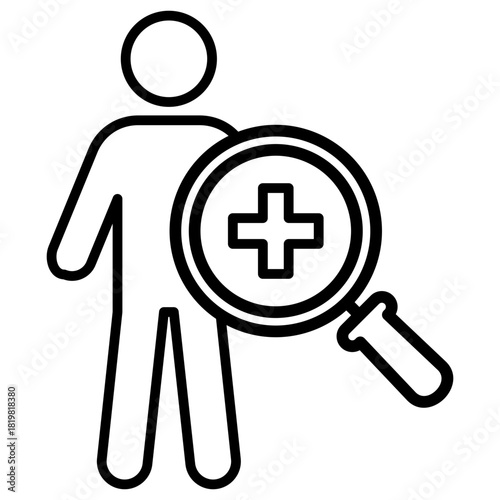 Clinical Diagnosis Outline Icon