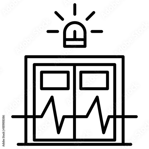 Emergency Room Outline Icon
