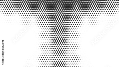 High-Contrast Halftone Funnel Vector for Tech Posters, Modern Editorial Layouts, UI Backgrounds, Abstract Print Designs, Monochrome Digital Graphics