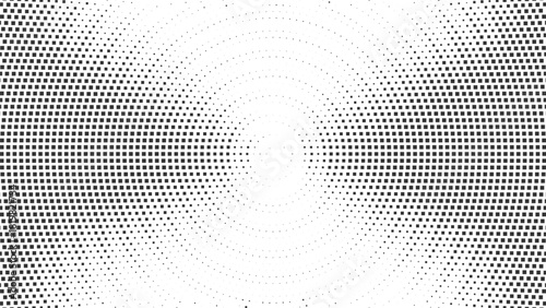 Wide Halftone Wave Field Vector for Digital Backgrounds, Tech Panels, Modern Posters, UI Layouts, Soft Gradient Abstract Visuals