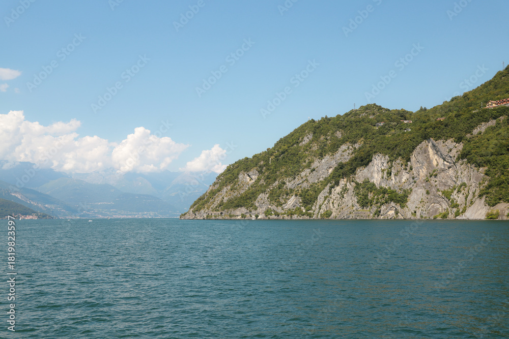 Naklejka premium Lake Como, Summer in Italy