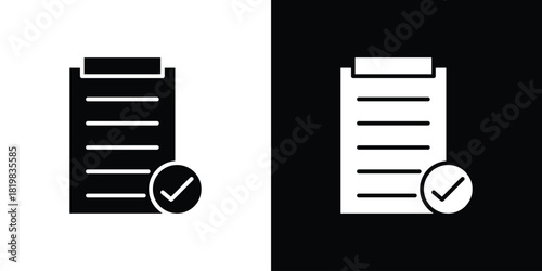 Compliance icon set. flat icon collection. flat line silhouette set.