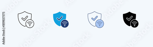 Safety Sensor Multiple Icon Illustration Vector 