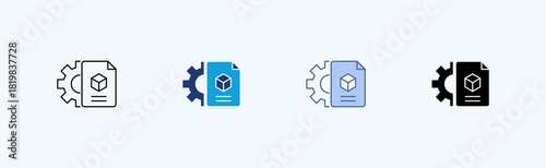 Augmented Multiple Icon Illustration Vector 