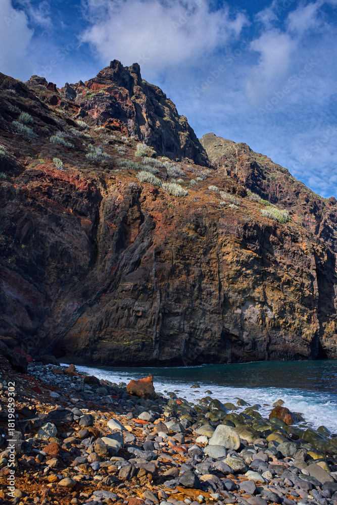 Obraz premium Playa Tamadiste rocky beach Tenerife