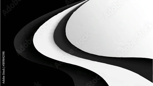 Abstract gray curves forming smooth, flowing lines

