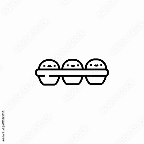 eggs pack icon sign vector