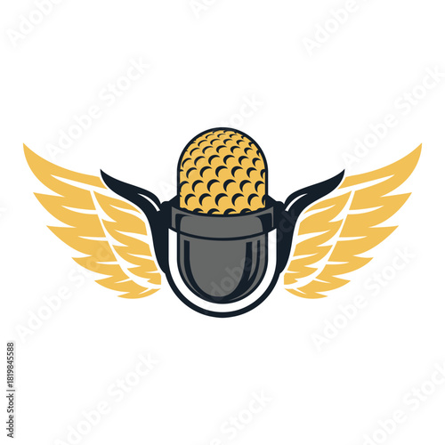 AIR PODCAST sophisticated logo vector