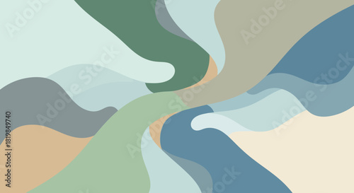 Abstract Fluid Geometric Shapes