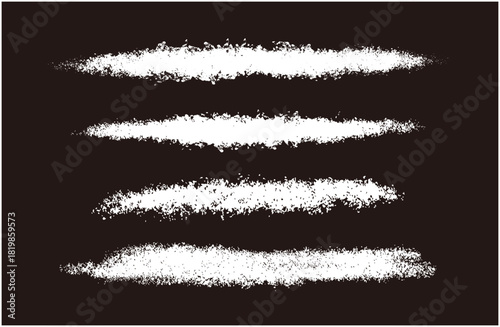 白抜きのチョークラインのセット