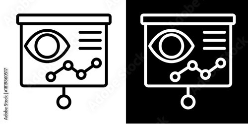 Vision Board  Icon Set White Style Collection
