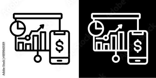 Balanced Scorecard  Icon Set White Style Collection
