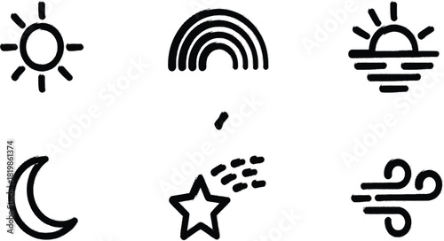 Vector icons set of music, sound, phone, and Wi-Fi symbols for mobile app design, covering connection, volume, and wireless communication needs