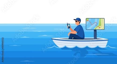 Modern nautical navigation utilizing mobile technology and digital cartography systems