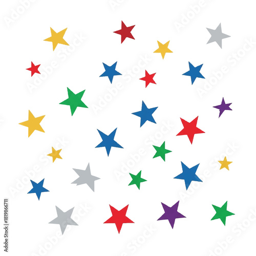 Colorful Starry Sky A Vibrant Collection of Stars.