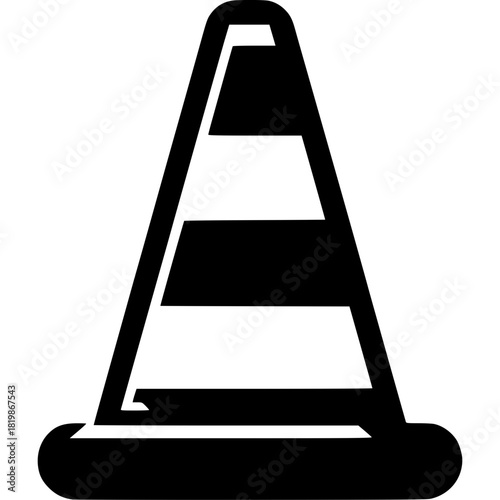 Traffic Cone Icon Vector