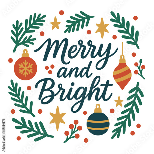 Christmas celebration flat icon set. featuring tree, gifts, star, bell, ornament, wreath, snowflake, and candle symbols