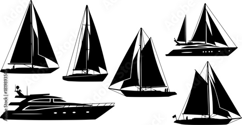 Sailboat Silhouette, Yacht Sailboat Silhouette, Sailing Boat Silhouette, Sailboat Icon, sailboat Sailboat Vector, Sailboat