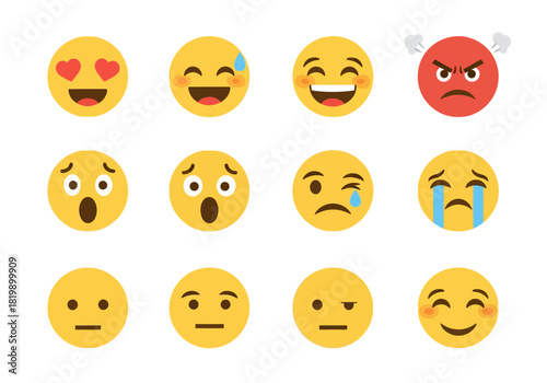 Expressive Emoji Faces A Collection of Emotions and Reactions