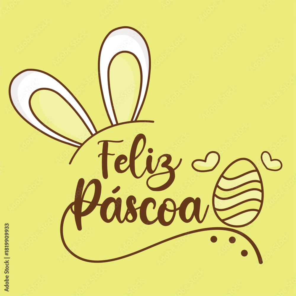 Obraz premium Feliz Páscoa 