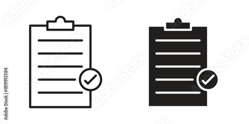 Summary icon concept outline symbol design. Simple element illustration.