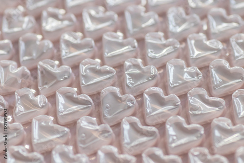 heart shape bubble wrap paper
